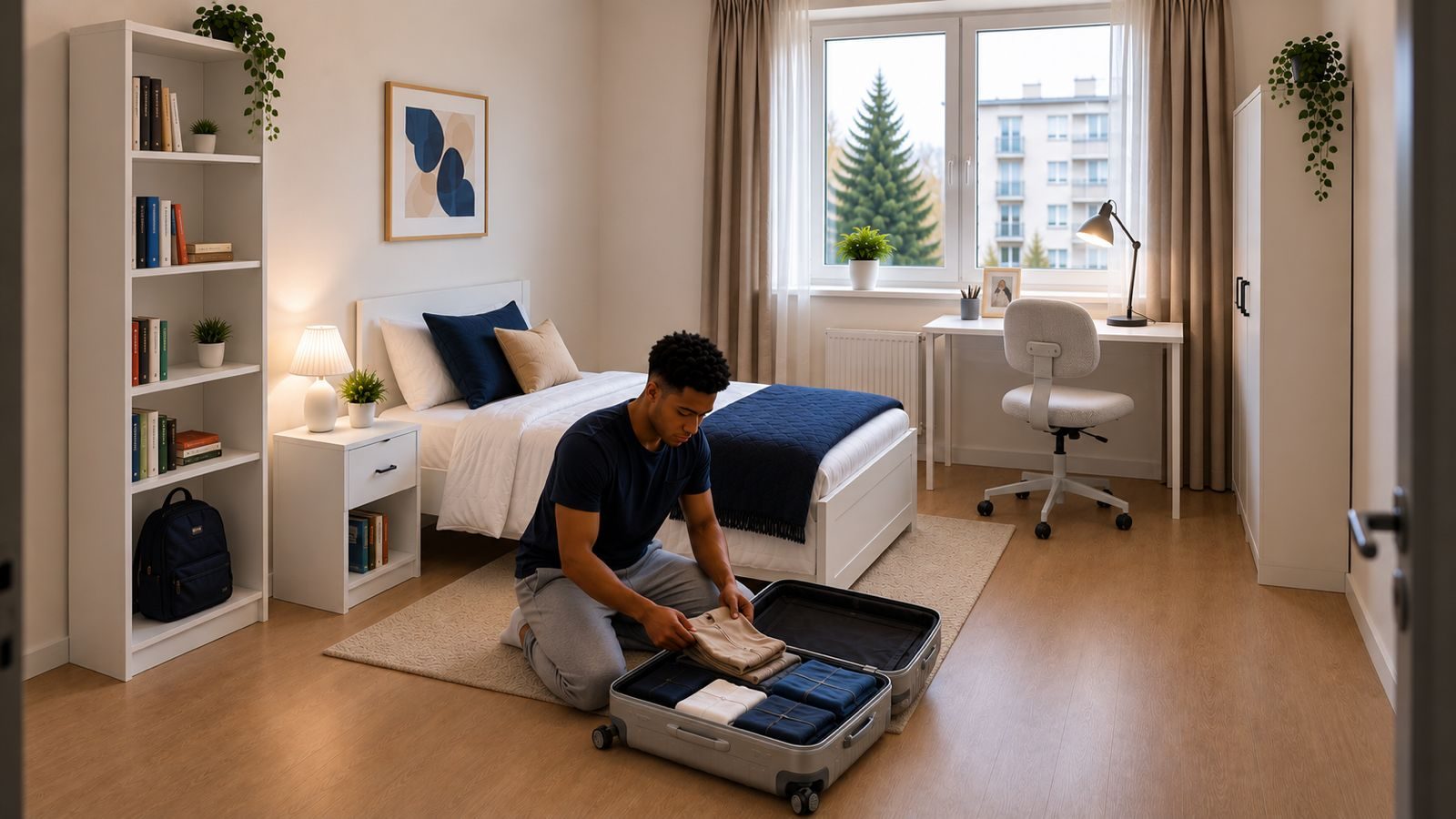 Cozy furnished bedroom